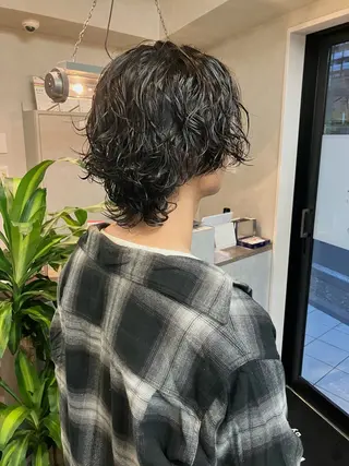 パーマ メンズ 透明感カラー/ 髪質改善町田佑人のヘアスタイル