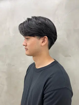 パーマ メンズ メンズカット パーマ[佐橋]のヘアスタイル