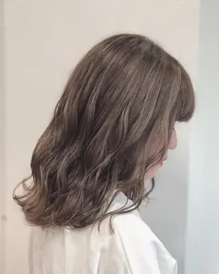 ミディアム カラー ヘアアレンジ GiseL天神カラー 髪質改善/ブリーチのヘアスタイル