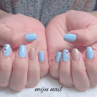 ネイル ❁miju nail 大人上品/自爪育成のネイルデザイン