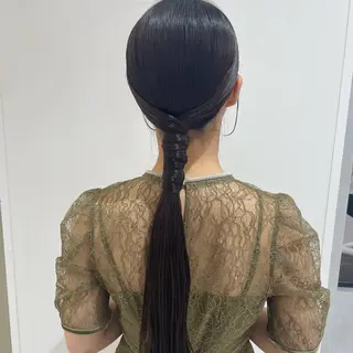 ロング 🎟暖色カラー /アレンジ🎀くるみのヘアスタイル