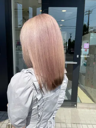 ミディアム カラー 岡本 健秀のヘアスタイル