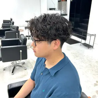 ショート パーマ メンズ 【メンズパーマ特化】 🍏網中勇喜のヘアスタイル