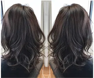ミディアム カラー 松本 俊樹のヘアスタイル