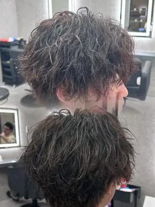 ショート カラー パーマ メンズ メンズ特化 👑YUTAのヘアスタイル