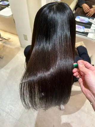 ロング 髪質改善・縮毛矯正 濱　泰賀のヘアスタイル