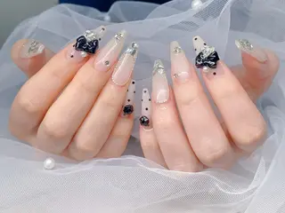 ネイル チップ長さ出し 専門店のネイルデザイン