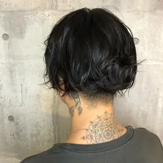 ミディアム パーマ メンズ 過去一の柔髪ヘア 🌿einshairのヘアスタイル