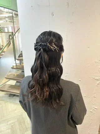 ヘアアレンジ ♛︎ きっか ♛︎ ヘアアレンジ🩵のヘアスタイル