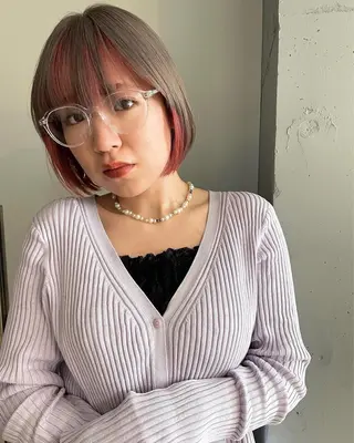 ミディアム カラー 東 みのりのヘアスタイル