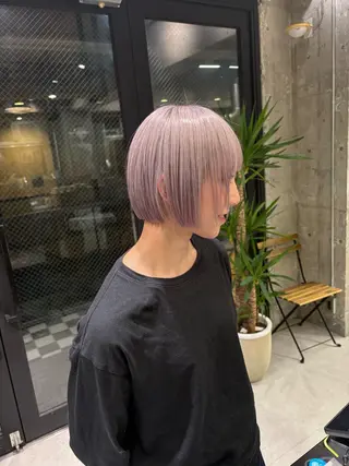 ショート カラー KAEDE🌺Wカ ラー/ホワイトカラーのヘアスタイル