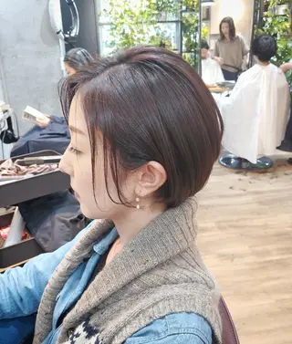 カラー ショート パーマ ヘアアレンジ 6月オープン♪豊見城 Lodattu✁清水のヘアスタイル