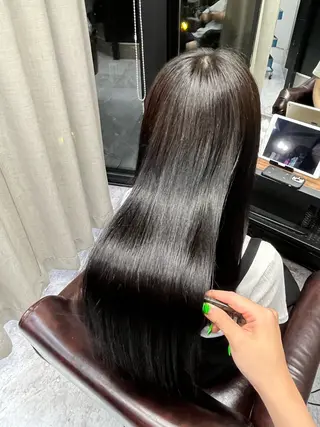 ロング 新宿No.1艶髪矯正 美艶カラー/FUKAのヘアスタイル