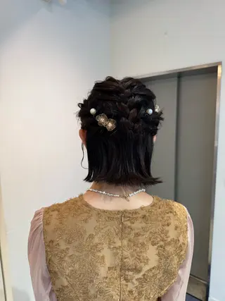 ミディアム ヘアアレンジ AVANCE.ens 広島袋町店ayuのヘアスタイル