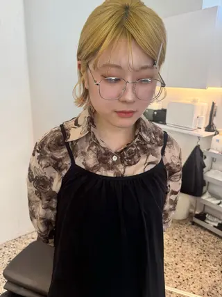ミディアム カラー ハルカ 透明感カラー 美髪縮毛矯正🥣のヘアスタイル