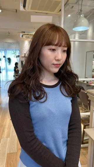 ロング カラー じゅわっと暖色カラー 🍊Moemiのヘアスタイル