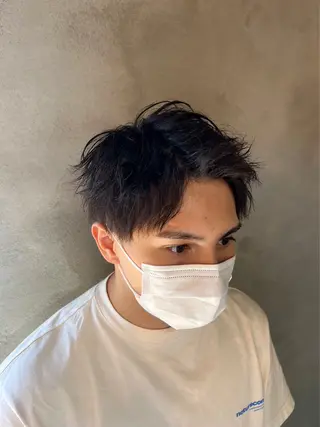 ショート パーマ メンズ 石川 歳也のヘアスタイル