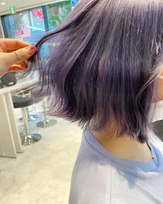 ミディアム 🤍ムラ修正ブリーチ 🤍原宿/YUUのヘアスタイル