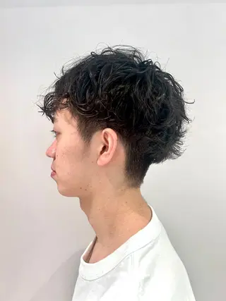 ショート パーマ メンズ メンズパーマ ジンのヘアスタイル