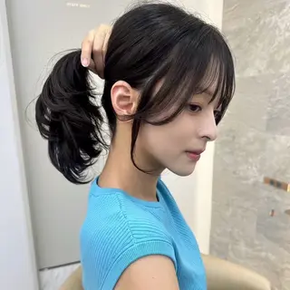 ミディアム ボブ｜韓国｜美髪矯正 ｜amika🌙のヘアスタイル