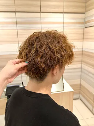 パーマ メンズ レディース募集中🎀 陸 愛夏のヘアスタイル