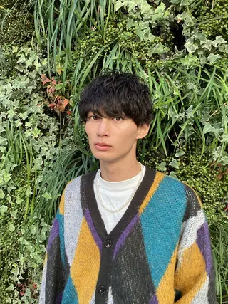 ショート パーマ メンズ [渋谷美容師] 玲弥のヘアスタイル