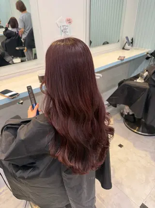 カラー 🇰🇷韓流暖色ヘア 🍒saaya🍒のヘアスタイル