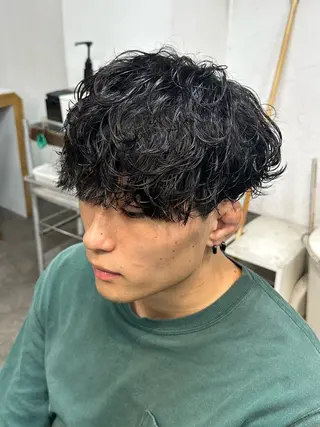 パーマ メンズ fifth/原宿/ カットモデル/カズのヘアスタイル
