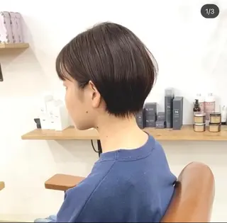 ショート ショートヘア、ボブ こやさん　コヤマのヘアスタイル