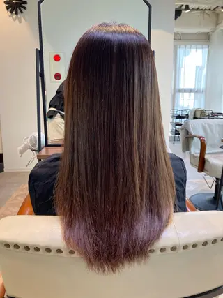 ロング 及川まき 　オリーブ グレージュカラー♪のヘアスタイル