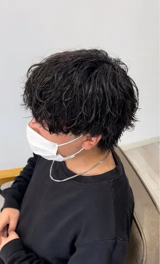 パーマ メンズ 奥村 悠晏のヘアスタイル