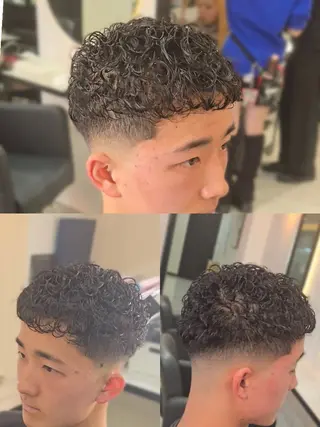 ショート パーマ LEN名古屋/パーマ 海外ヘア/メンズ特化のヘアスタイル