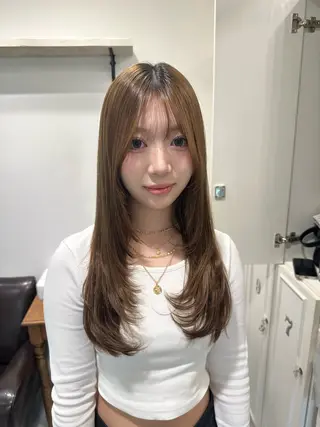 ロング nana 韓国スタイル🇰🇷のヘアスタイル