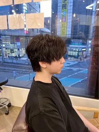 ミディアム カラー パーマ メンズ 🌟 モデル様募集中 🌟　保坂太一のヘアスタイル