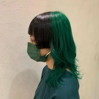 セミロング カラー メンズ指名多数!! 田島史也のヘアスタイル