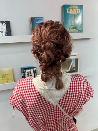 ミディアム ヘアアレンジ ナチュラル×色気パ ーマ 渋谷/マナミのヘアスタイル