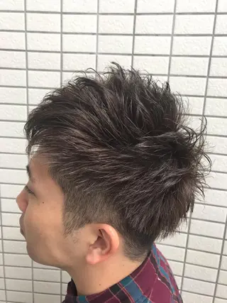ショート パーマ アザマ　ヤスカツ _rosso 川口のヘアスタイル