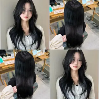 ロング カラー 韓国スタイル /一那のヘアスタイル