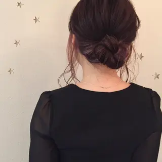 セミロング ヘアアレンジ 市川 千夏のヘアスタイル