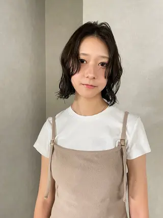 ショート 🌵ボブ/切りっぱな し/ショート藤長芽生のヘアスタイル