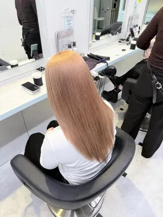 ロング カラー ハイトーン/韓国 レイヤー/るか🎀のヘアスタイル