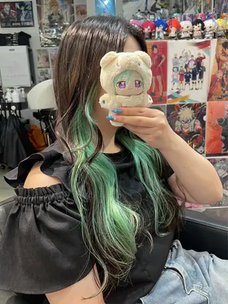 ロング 似合わせカット/ デザインカラー🦄のヘアスタイル