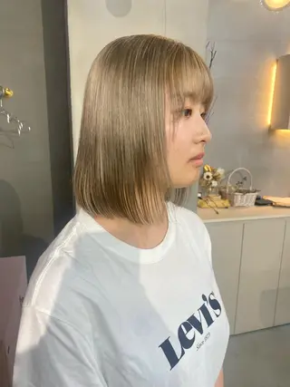 ミディアム 前橋 姫奈のヘアスタイル