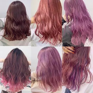ロング カラー 渡邊 唯のヘアスタイル