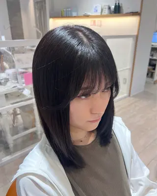ミディアム カラー モデル募集 セイノチヒロのヘアスタイル
