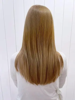 セミロング カラー ヘアアレンジ パーマ ITbyALBUM 中野店のヘアスタイル