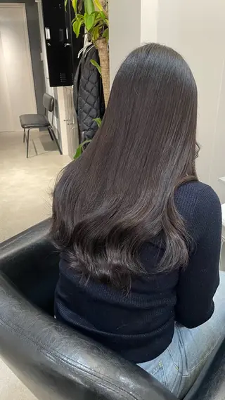 ロング カラー バレイヤージュモデル 募集👒ヨンスクのヘアスタイル