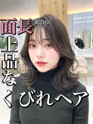 ミディアム カラー 🇰🇷韓国風くびれ ヘア🇰🇷中村優大のヘアスタイル