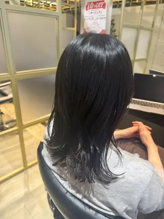 ミディアム モデル/武蔵新城 /あやな🎀のヘアスタイル