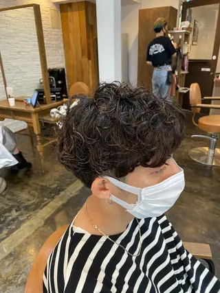 ショート パーマ 髪質改善推し 巽のヘアスタイル